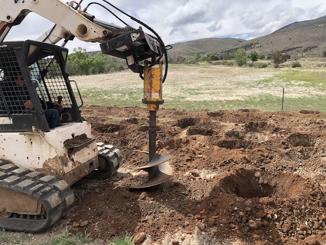 Vineyard Planting - Digging Holes